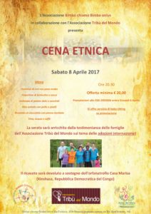 Locandina Cena Tribù del Mondo 08-04-2017 (anteprima)